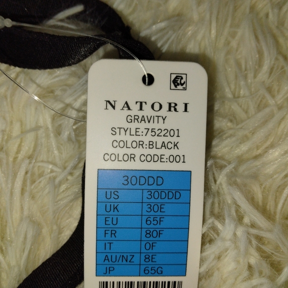 NATORI Gravity High Impact Underwire Sports Bra Black Size 30DDD - Picture 10 of 10